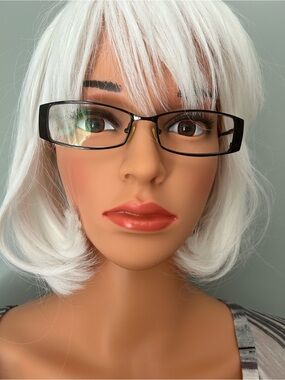 Norma Kamali Black Rectangular Women's Eyeglasses - Classic Frame